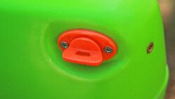 The Drain Plug is positioned at the top-side of the stern to maximise its effectiveness to drain water from the hull. Drain Plug
