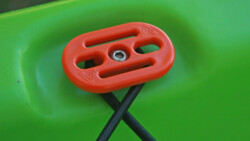 The neck of the Multifit makes a convenient wrap-around for the bungee cord provided on your Vagabond kayak. Multifit