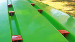 The Scupper Venturi fitting is recessed into grooves under the hull so that it doesn't catch on the ground or anything in shallow water. Scupper venturi fitting